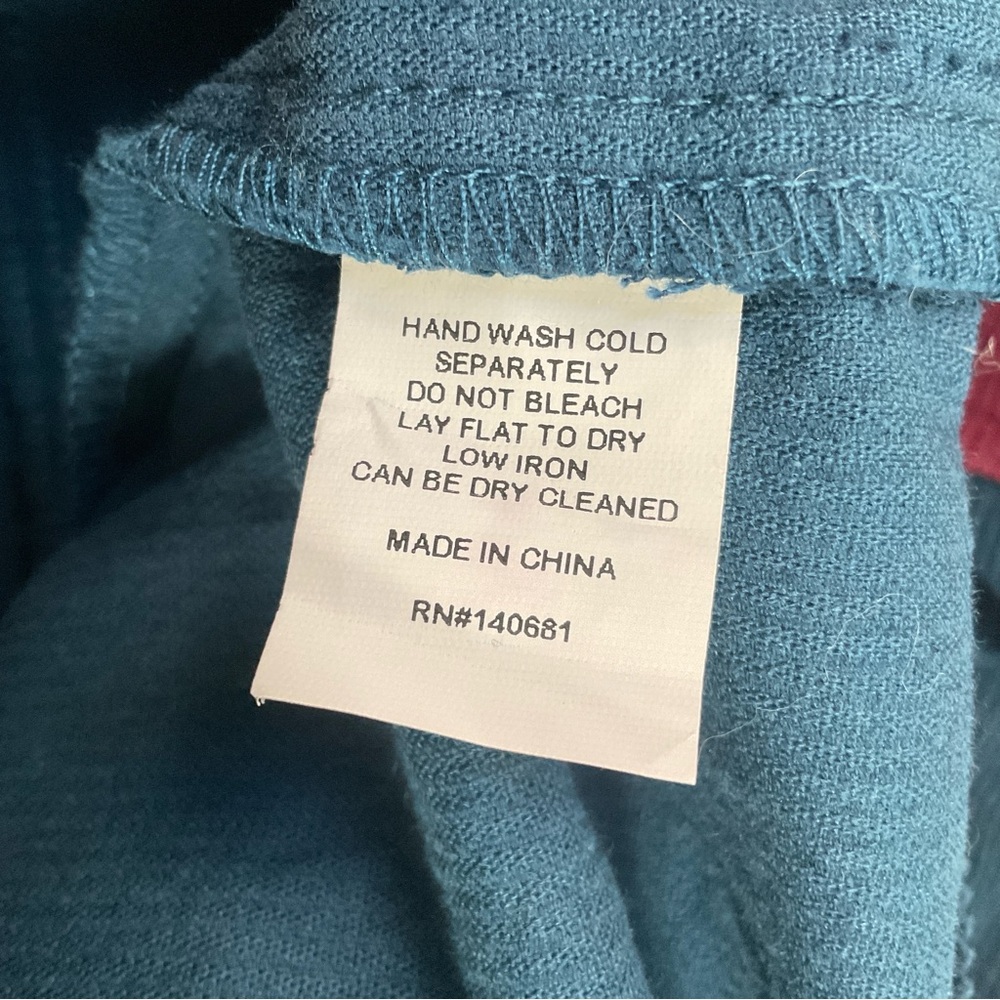SMAK PARLOUR Corduroy Women's Teal and Red Jacket size L - Picture 10 of 10